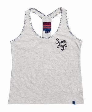 Superdry Artizan Embroidered Női Mellény Szürke | ZKVTH2460